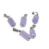 Pandantiv cristal natural Ametist lavanda tubular, 24mm, imagine 3