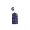 Pandantiv cristal natural Ametist sticluta model 4 cu agatatoare argintie, 4,2cm, imagine 2