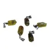 Pandantiv cristal natural Granat verde tubular, 24mm, imagine 3