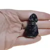 Pandantiv cristal natural Rubin in zoisit sticluta model 2 cu agatatoare argintie, 4,5cm, imagine 3