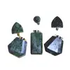 Pandantiv cristal natural Rubin in zoisit sticluta model 2 cu agatatoare argintie, 4,5cm, imagine 5