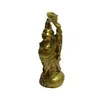 Statueta Feng Shui din alama Buddha cu pepita, 12cm, imagine 2