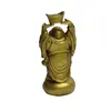 Statueta Feng Shui din alama Buddha cu pepita, 12cm, imagine 3