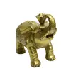 Statueta Feng Shui din alama Elefant cu pepita, 19cm, imagine 5