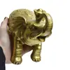 Statueta Feng Shui din alama Elefant cu pepita, 19cm, imagine 7