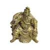 Statueta Feng Shui din alama Guan Yu citind o carte, 14cm