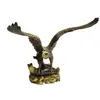 Statueta Feng Shui din alama Vultur pe stanca, 30cm, imagine 4
