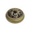 Vas din bronz pentru ardere tamaie si ierburi parfumate cu Dragon si pasarea Pheonix Premium, 9cm, imagine 2