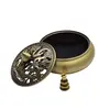Vas din bronz pentru ardere tamaie si ierburi parfumate cu Dragon si pasarea Pheonix Premium, 9cm, imagine 4