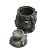 Vas Feng Shui din Jad in stil antichizat model 1, 16cm, imagine 5