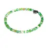 Bratara agat crazy verde-crud fatetat 4mm