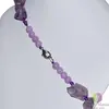 Colier pietre brute ametist lavanda