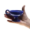 Catuie din ceramica emailata albastru, medie 7cm x 9cm, imagine 5