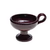 Catuie din ceramica emailata rosu, medie 7cm x 9cm