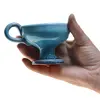 Catuie din ceramica emailata turcoaz, medie 7cm x 9cm, imagine 4