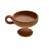 Catuie din ceramica lucrata manual maro, medie 7cm x 9cm, imagine 3
