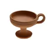 Catuie din ceramica lucrata manual maro, medie 7cm x 9cm