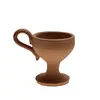 Catuie din ceramica lucrata manual maro, mica 7cm x 6,5cm, imagine 2