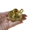 Suport lumanare stalp, din metal auriu, 5cm x 2,5cm, imagine 4