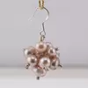 Cercei cu agatatoare handmade perle de cultura roz, imagine 2