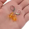 Cercei cu agatatoare citrin, sfere 10mm si 4mm, imagine 3