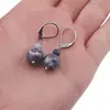 Cercei cu agatatoare sodalit A+, sfere 10mm si 4mm, imagine 3