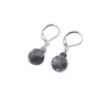 Cercei cu agatatoare sodalit A+, sfere 10mm si 4mm