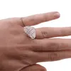 Inel reglabil cu cristal natural brut Cristal de stanca druzy, 20-23mm, imagine 4