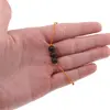 Bratara cu snur Obsidian mat sfere, 6mm, imagine 3