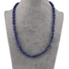 Colier Lapis lazuli discuri 5-7mm si discuri fatetate 4mm, imagine 2