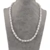 Colier Opal alb discuri 6-7mm si discuri fatetate 3mm, imagine 2
