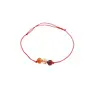 Bratara cu snur Agat carneolizat sfere, 6mm, imagine 2