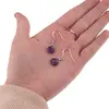 Cercei cu agatatoare Ametist briolete si Argint 925, 8-9mm, imagine 3