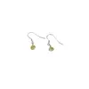 Cercei cu agatatoare Peridot briolete si Argint 925, 5-6mm