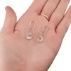 Cercei cu agatatoare Topaz briolete si Argint 925, 8mm, imagine 3