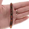 Bratara wrap Agat Carneolizat sfere 4mm, imagine 2