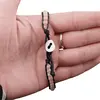 Bratara wrap Cuart Roz sfere fatetate 5mm, imagine 3