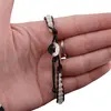 Bratara wrap Selenit sfere 5mm, imagine 3