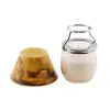 Lumanare din parafina alba model lampa, 9cm, imagine 2
