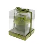 Lumanare din parafina verde model lampa, 9cm, imagine 3