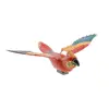 Magnet papagal Macaw rosu, 12cm, imagine 2