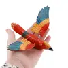 Magnet papagal Macaw rosu, 12cm, imagine 5