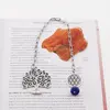 Semn de carte Copacul Vietii si Floarea Vietii cu Lapis Lazuli, imagine 3