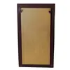 Tablou vertical femeie arta africana, lemn si sticla, 46cm x 26cm, imagine 3