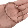 Bratara Cuart fumuriu discuri fatetate cu Argint 925, 4mm, imagine 3