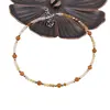 Bratara Granat hessonit si Opal galben discuri fatetate si sfere fatetate cu Argint 925, 2-3mm, imagine 2