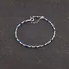 Bratara Lapis Lazuli si Acvamarin sfere fatetate cu Argint 925, 2-3mm, imagine 2