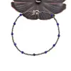 Bratara Lapis Lazuli si Pirita sfere fatetate cu Argint 925, 2-3mm, imagine 2