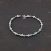 Bratara Larimar discuri fatetate cu Argint 925, 3-5mm, imagine 2