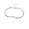 Bratara Opal albastru discuri fatetate cu Argint 925, 4-8mm
